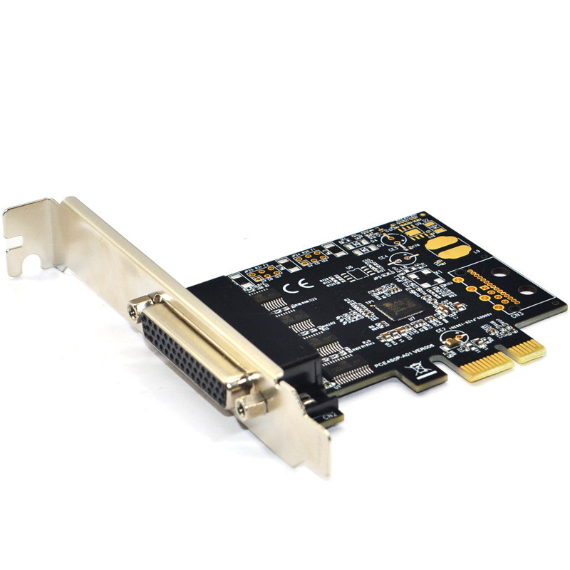 PCI Express 4 พอร์ต Serial PCI-e 1x การ์ดขยาย Multi RS232 DB9 COM พอร์ต PCIe I/O การ์ด 9 พินอุตสาหกร