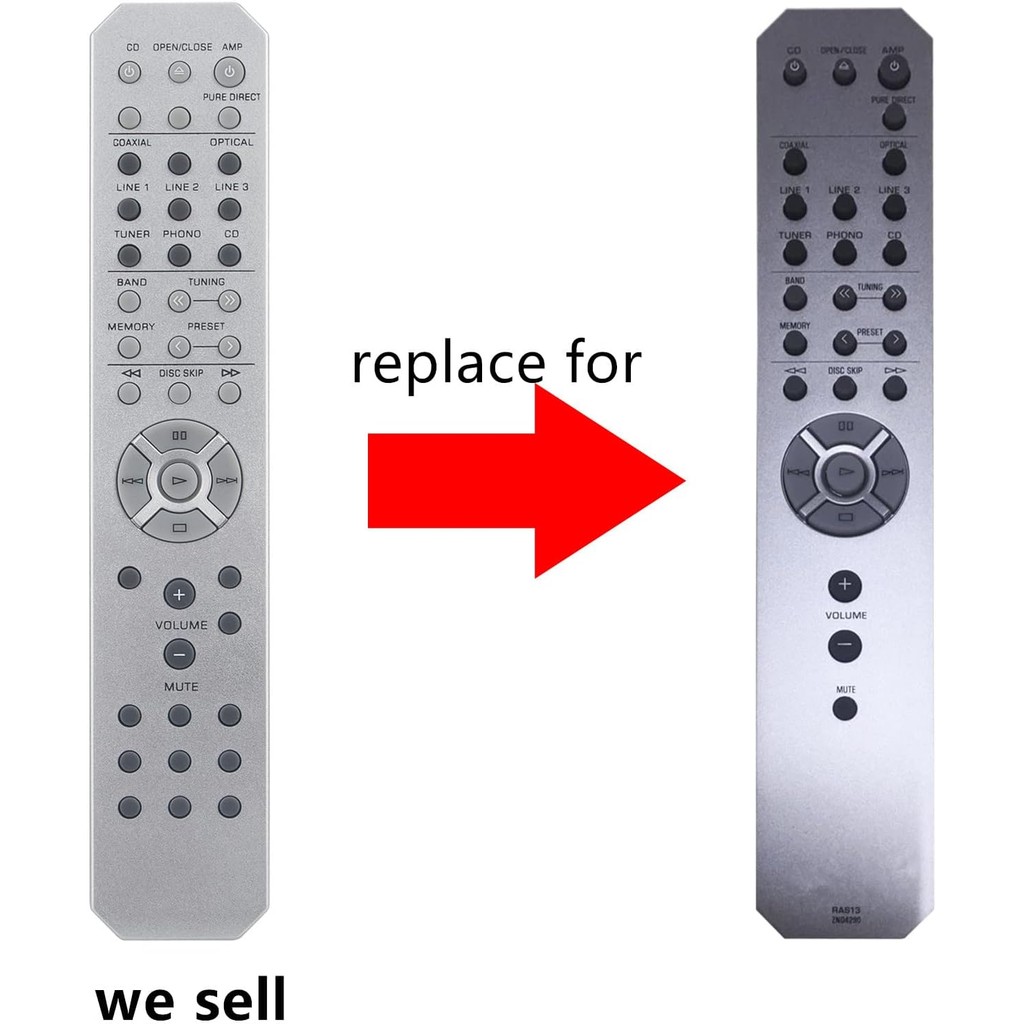 PERFASCIN ZN042900 RAS13 เปลี่ยนรีโมทคอนโทรลเหมาะสําหรับ Yamaha Audio System ZN04290 RTZN042900 AS30