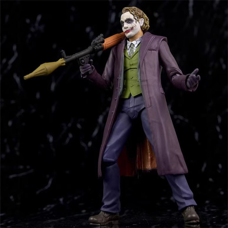 Comic Series DC Dark Night Knight Batman Joker Joker Action Figure ตกแต่งรูป 4.6