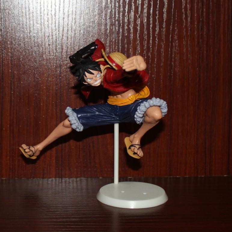 ของแท้จํานวนมาก One Piece SC Modeling King Two-Block Luffy Group Standing Scenery Figure
