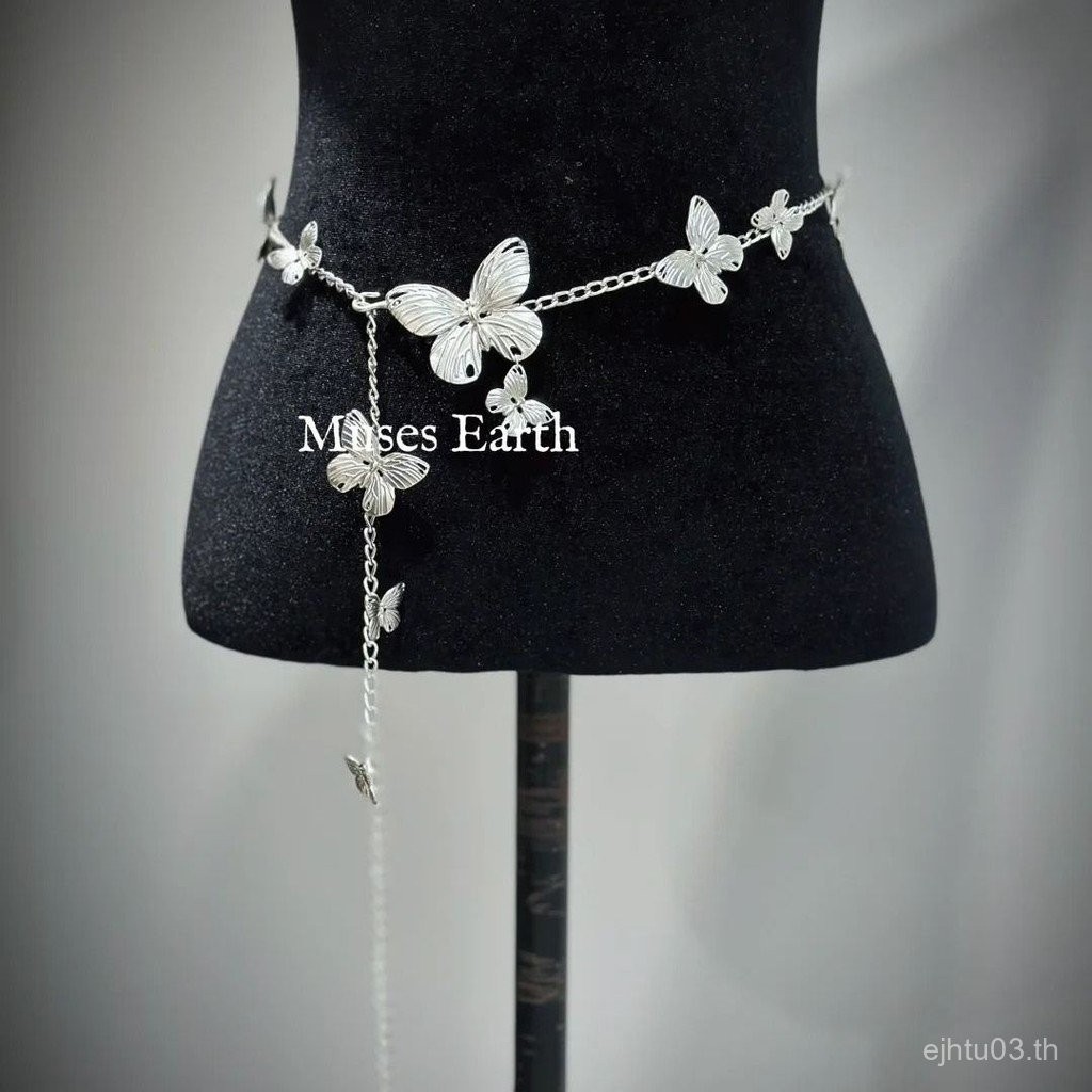 สร้อยคอมัลติฟังก์ชั่น โลหะผีเสื้อเอว ออกแบบเฉพาะทาง พร้อมสายคล้องบอดี้เชน และเกียร์รองเต้านม 2HVO