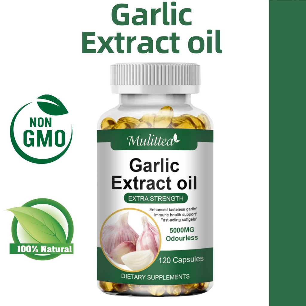 MULITTEA Garlic Oil Capsules-เสริมภูมิคุ้มกันและลดไขมันในเลือด