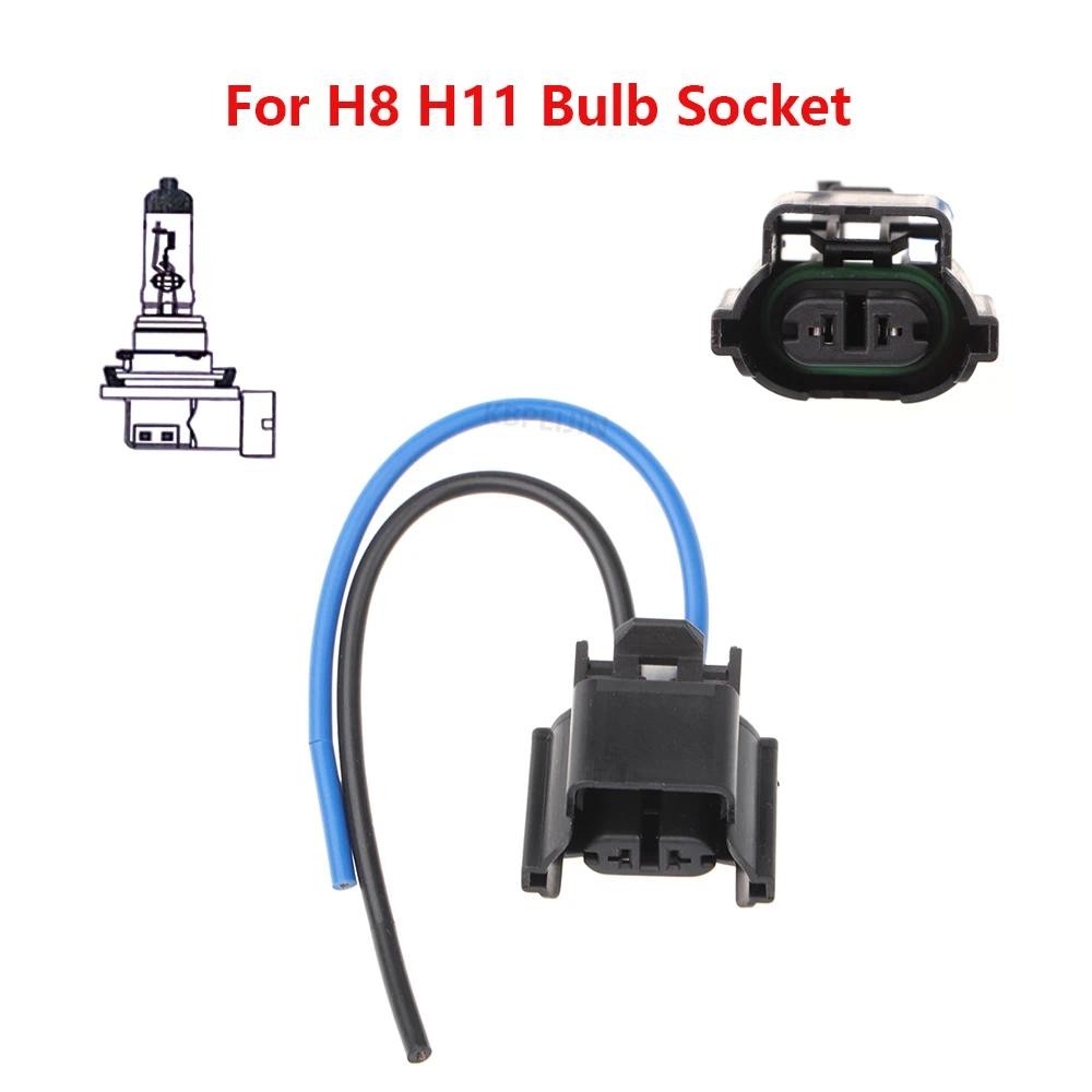 2x รถหมอกไฟซ็อกเก็ตอะแดปเตอร์สําหรับ Audi Q3 Q5 Q7 A5 VW สายไฟอุปกรณ์เสริม