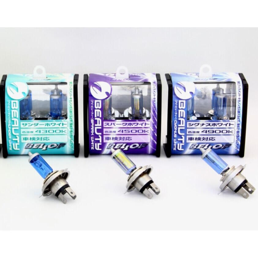 ญี่ปุ่น BELLOF หลอดไฟฮาโลเจนนําเข้า H1 H4 H7 H8 H11 4300K 4500K 4900