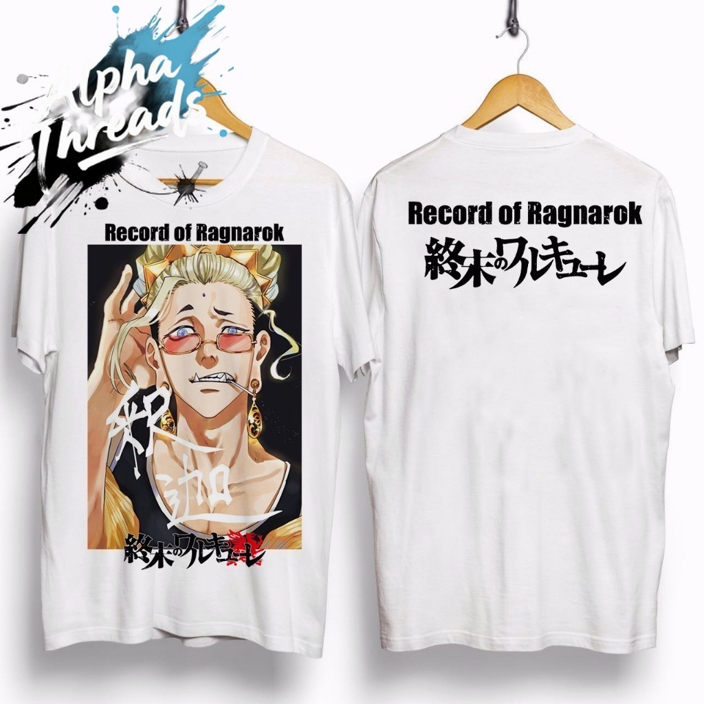 (จัดส่งตลอด 24 ชั่วโมง)Alpha Threads ร้อน เสื้อยืด Record of Ragnarok ศากยมุนี แฟชั่นอินเทรนด์ ท็อปอนิเมะ สี