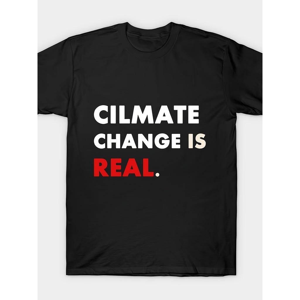 เสื้อยืด Iklim Change: การออกแบบกราฟิก, Unisex, สบาย