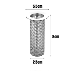 OMC ตะแกรงกรองท่อระบายน้ำ สแตนเลส ที่กรองเศษขยะในท่อ อุปกรณ์ครัว ห้องน้ํา floor drain
