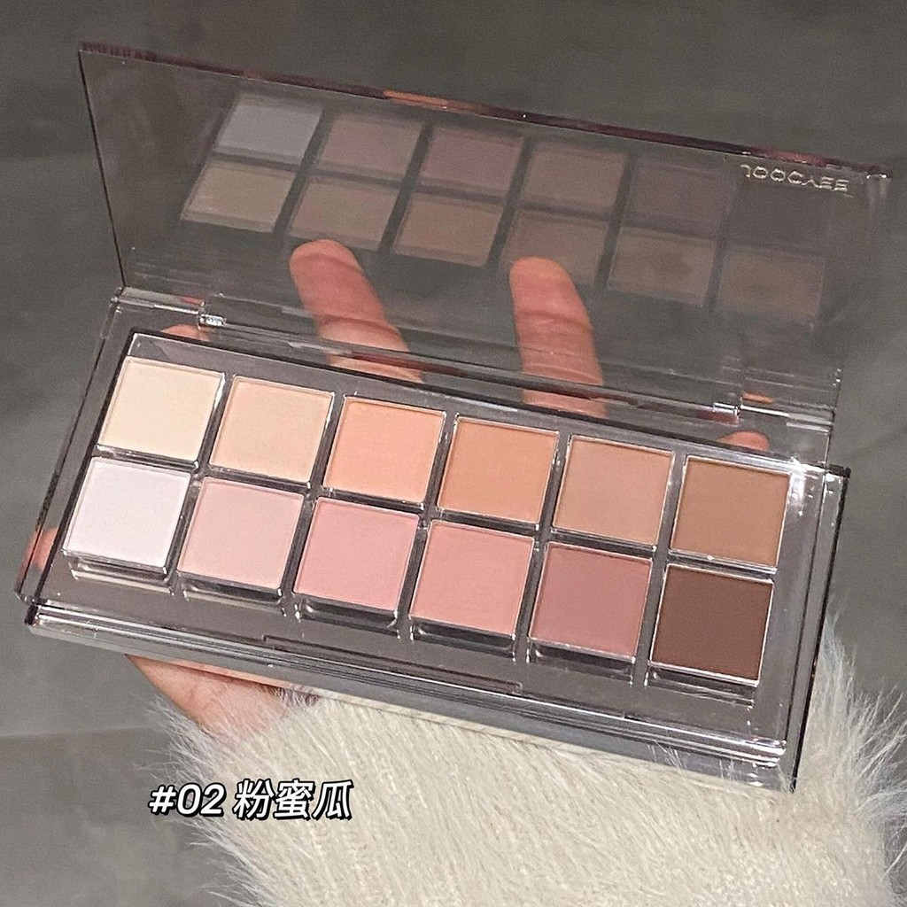 2025 ใหม่สไตล์ยีสต์สีอายแชโดว์สิบสองสีจานสีง่ายต่อการสีพรีเมี่ยม คอนทัวร์ เดลี่พร็อพอเนกประสงค์หญิง 