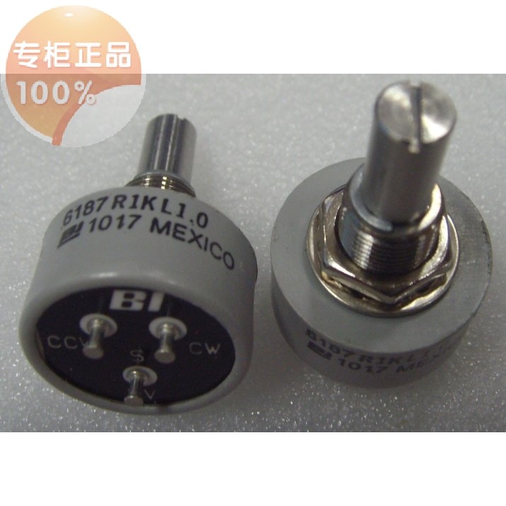 ต้นฉบับของแท้นําเข้าอเมริกัน BI Conductive พลาสติก Potentiometer 360 องศาไม่จํากัด 6187R-10K ยี่ห้อใ