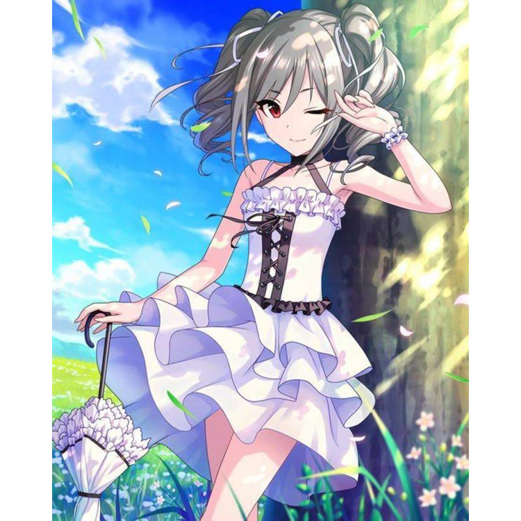 คอสเพลย์ Yu Zi Made Yige สำหรับ Idolmaster Cinderella Ranko Kanzaki พร้อมจัดส่งฟรี!