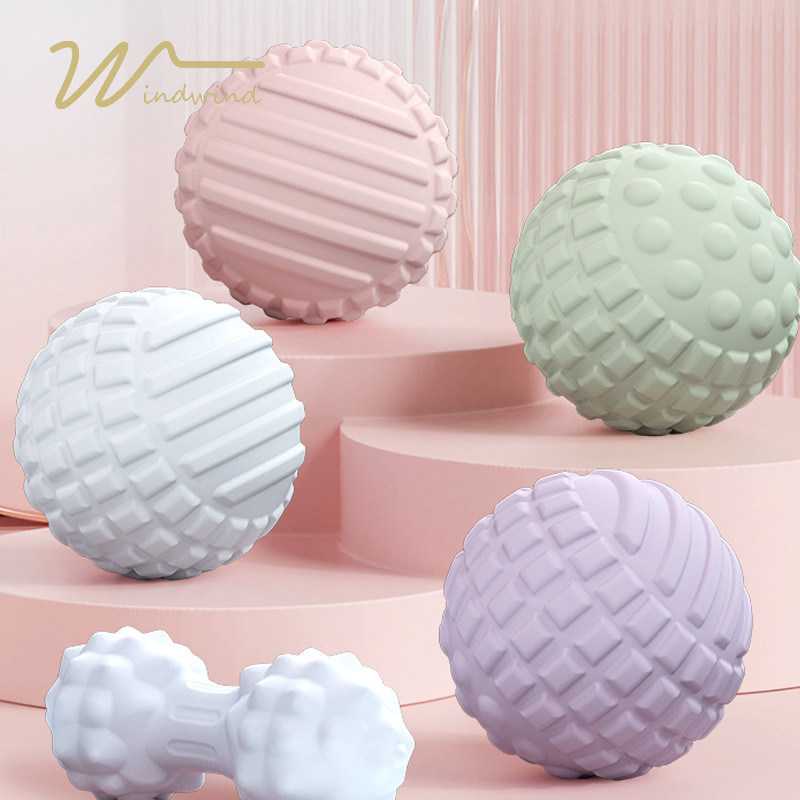 ลูกนวดซิลิโคนผ่อนคลายกล้ามเนื้อ Acupoint Grip บอลโยคะบอลฟิตเนสนวดบอล กบอลเพื่อสุขภาพคลายความเครีย-ww