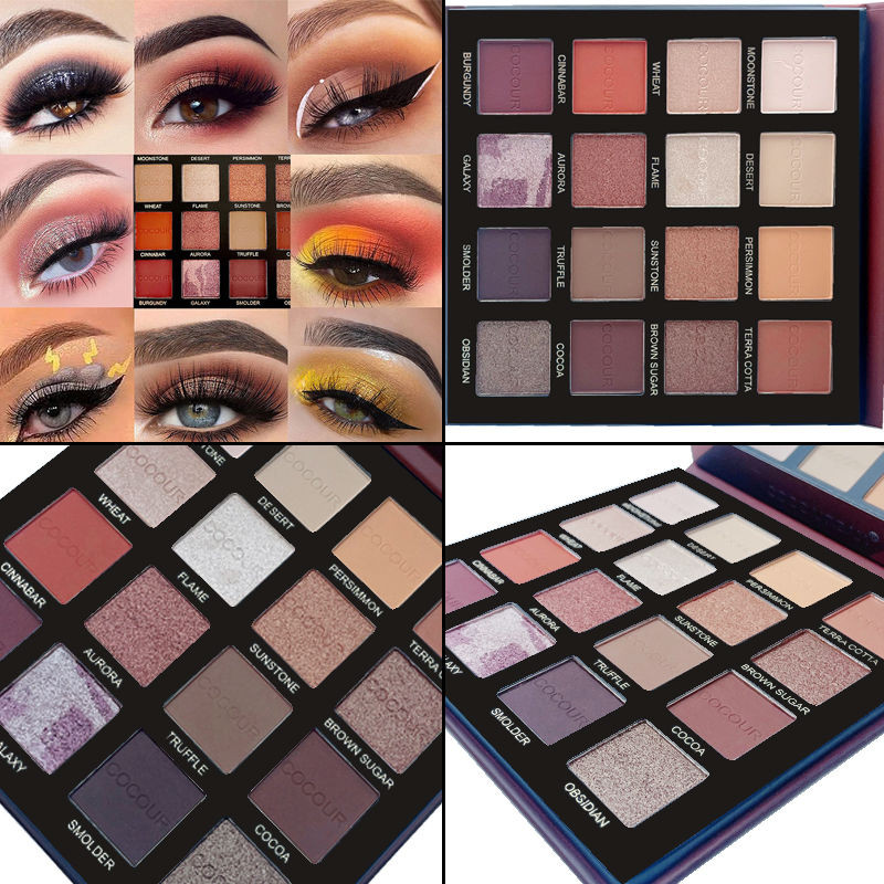 Eye Shadow Palette 16 สี Wet Powder Pearlescent Daily All-Match Stage แต่งหน้าสตูดิโอแต่งหน้าช่างแต่