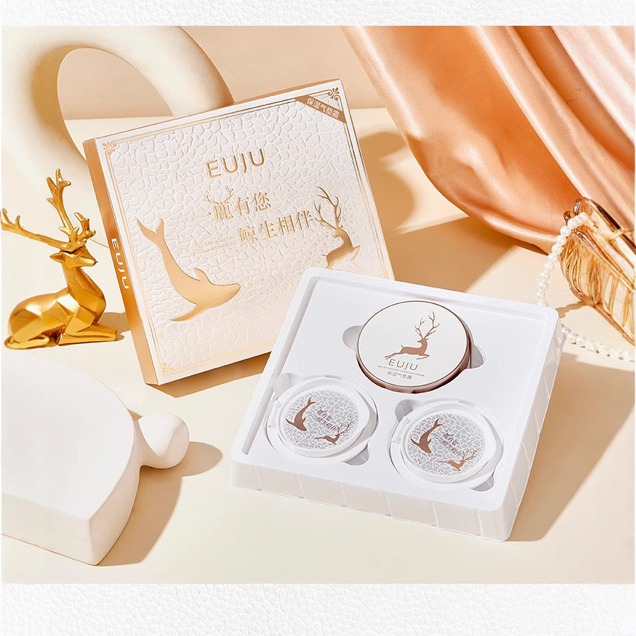 2 แพ็คเปลี่ยน One Deer Have You Cushion bb Cream No Powder Student Party Liquid Foundation CC คอนซีล