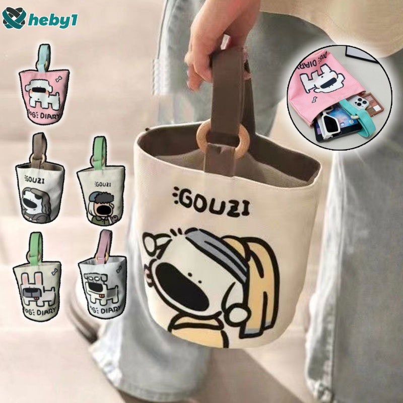 กระเป๋าแฟชั่นสตรีแบบหูหิ้ว ผ้าใบ น้ำหนักเบา ความจุขนาดใหญ่ กระเป๋าปิคนิคสำหรับเดินทางกลางแจ้ง heby1