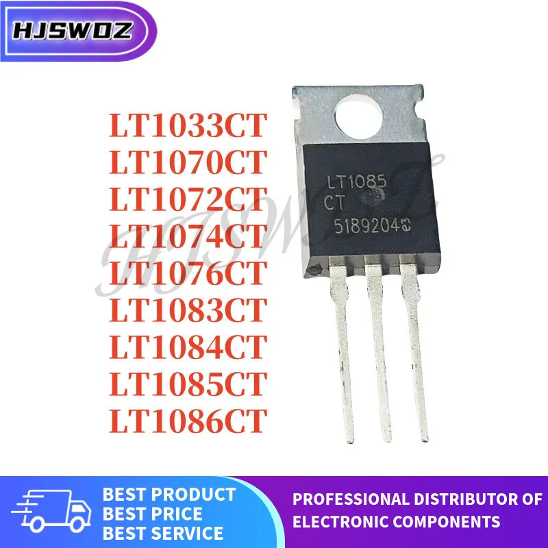 1-5PCS LT1083CT LT1084CT LT1085CT LT1076CT LT1033CT TO-220 Field Effect ทรานซิสเตอร์