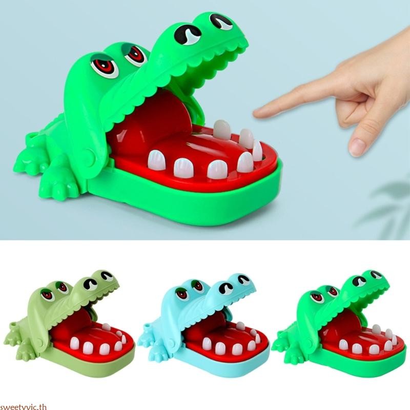 Sweetyvic จระเข้พวงกุญแจ Chomping พวงกุญแจจระเข้ที่มีฟังก์ชั่นสนุก เหมาะสำหรับครอบครัวและปาร์ตี้