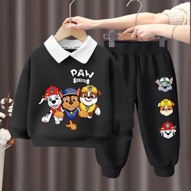 สูทเด็กใหม่ พร้อมอุ้งเท้า ออกแบบสำหรับฤดูใบไม้ผลิและใบไม้ร่วง เสื้อโปโลสไตล์ใหม่ - รูปที่ 3