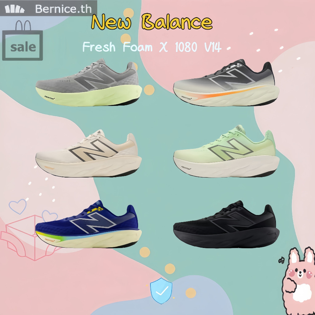 เป็นของแท้ 100%💡 New Balance Fresh Foam X 1080 V14 M1080R14 M1080P14 รองเท้าวิ่ง รองเท้า