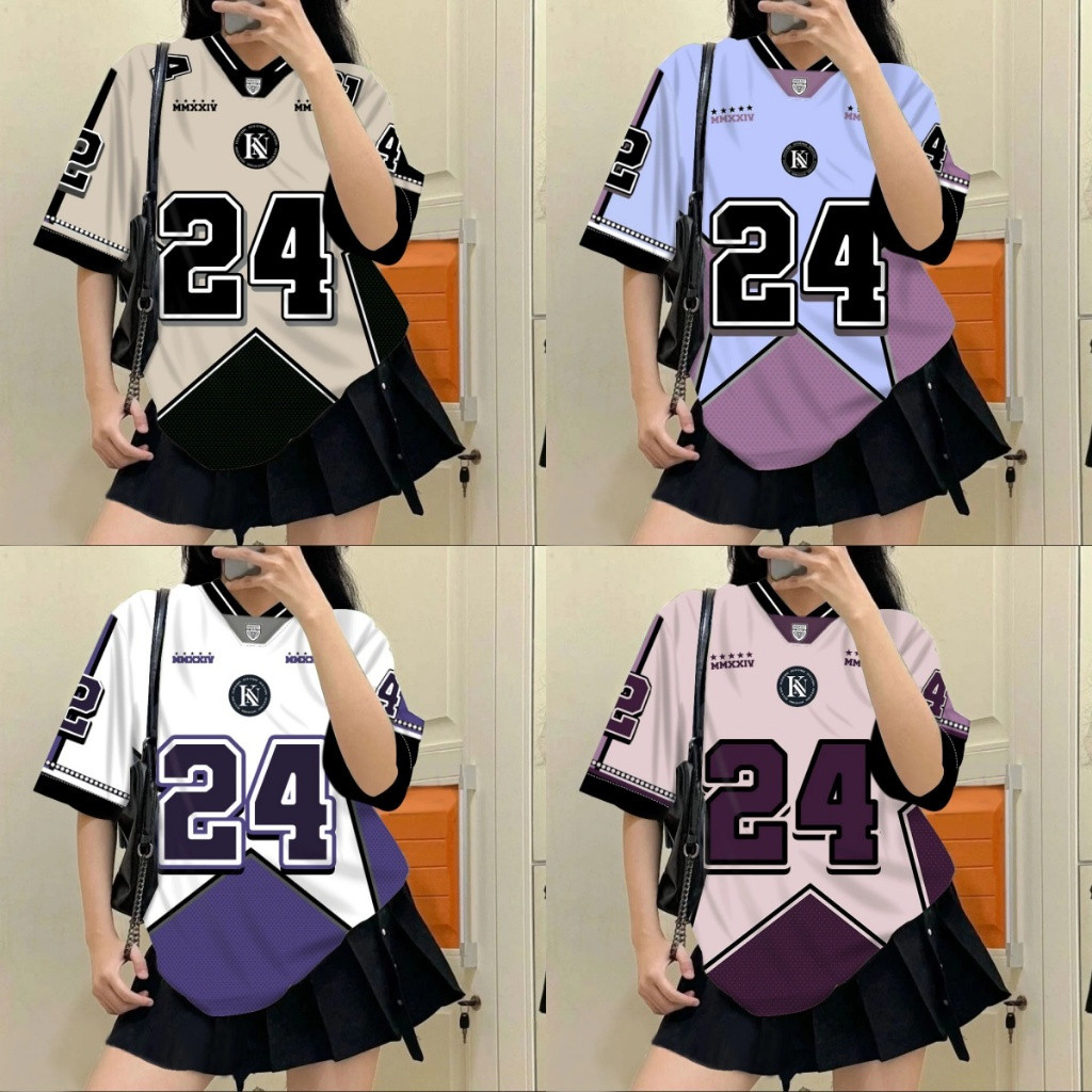 เสื้อNFL Edition แขนสั้น พร้อมฟีเจอร์กำหนดชื่อและหมายเลขได้เอง Retro Collar ไมโครไฟเบอร์ พิมพ์ลายเต็มตัว เหมาะสำหรับทีมเวียร์หรือOOTD