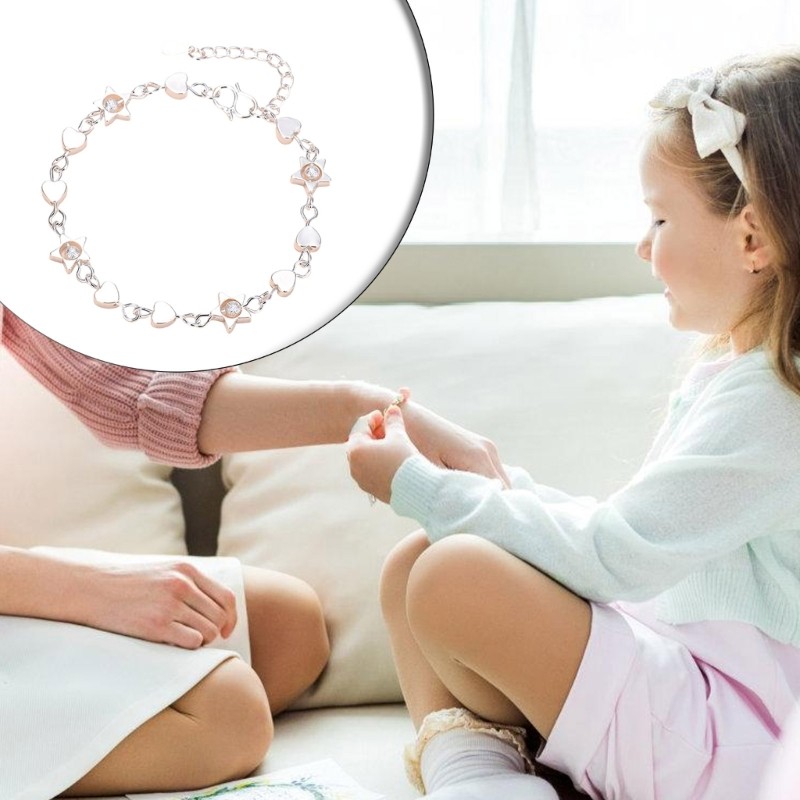Broa ทองแดงหัวใจ Charm สร้อยข้อมือวันเกิดสําหรับผู้หญิงสาวลูกสาวน้องสาว Niece