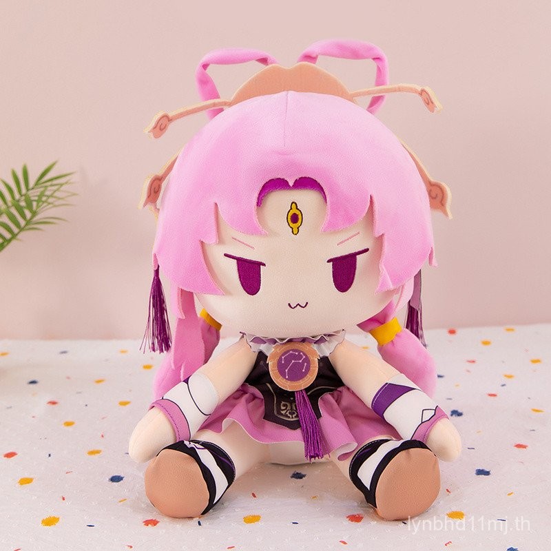 Honkai Star Rail3 Elysia นั่งพัดลมของขวัญ 40 ซม.ตุ๊กตาตุ๊กตา Plushie ตุ๊กตาของเล่น