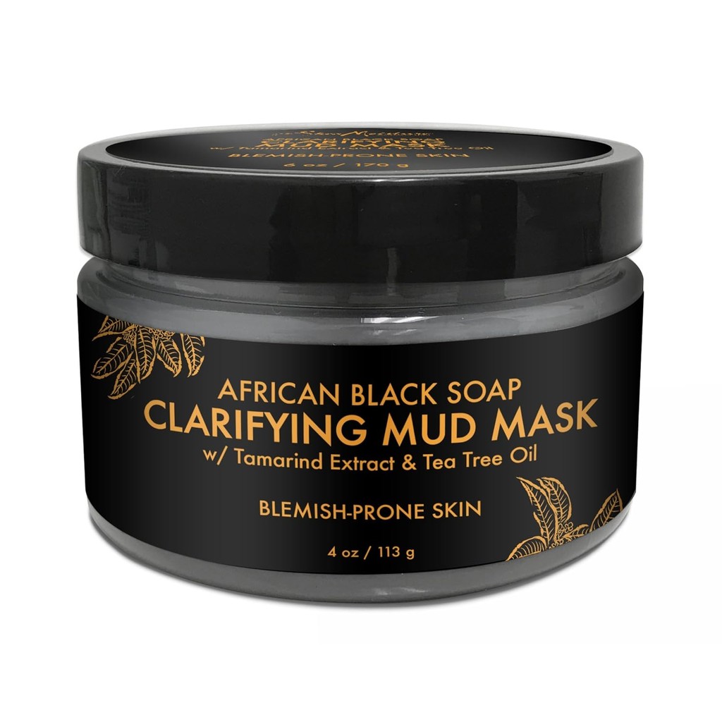 SheaMoisture African Black Soap Problem Skin Facial Mask, 4 ออนซ์