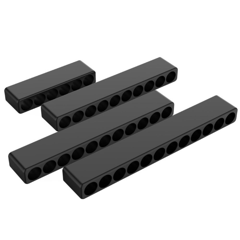 RINABONSINY ที่วางดอกไขควง, ที่เก็บหัวไขควงสีดําพลาสติก, 6/10/8/12 หลุม Hex Shank เจาะขาตั้งบิต - รูปที่ 7