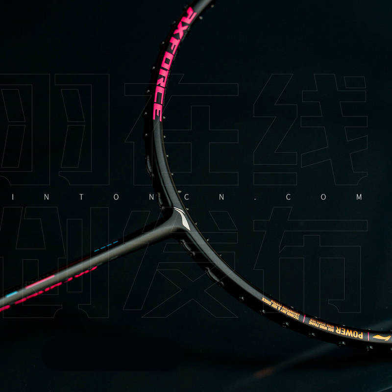 Li Ning ไม้แบดมินตัน Thunder AXFORCE80 ไม้เดี่ยวสูง Pound Professional เกรด Carbon Power Offensive 3