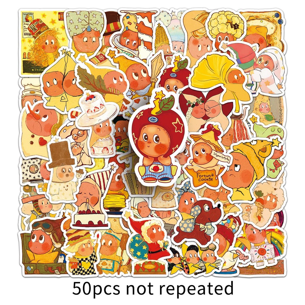 TwinkleTwinkle Star Character Stickers (50 ชิ้น) - สติ๊กเกอร์กล่องตาบอดอินเทรนด์น่ารักสําหรับคู่มือตกแต่ง & กล่องเก็บของ DIY - รูปที่ 5