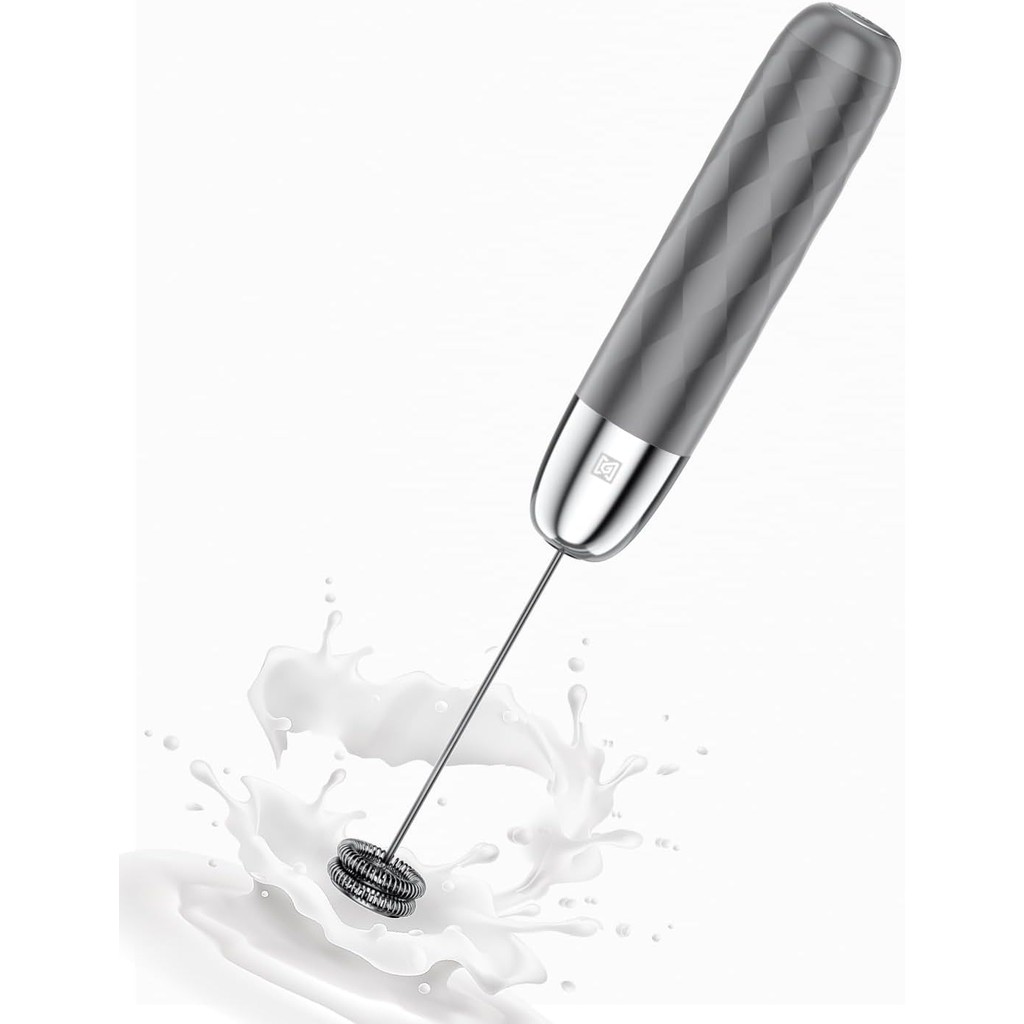 Maestri House เครื่องตีฟองนมแบบชาร์จไฟได้, เครื่องทําโฟมไฟฟ้าแบบใช้มือถือที่ถอดออกได้สแตนเลสปัดเครื่