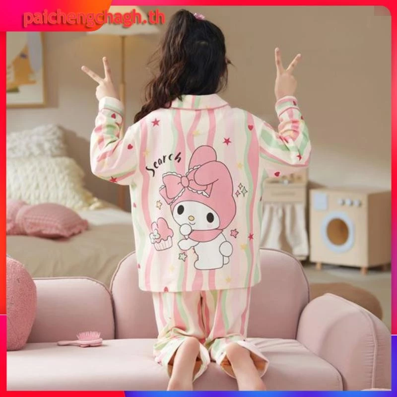 FAIRY_BABYชุดนอนมายเม ชุดนอนเด็กผู้หญิง 10 ขวบ ชุดนอนเด็กแขนยาว ชุดนอน sanrio ชุดนอนเด็กโต ผู้หญิง 12 15 ปี ชุดนอน hello kitty ชุดนอนเด็กผ้าคอตตอนนิ่ม ชุดนอนpochacco ชุดนอนแม่ลูก ชุดนอน kuromi ชุดนอนคู่แม่ลูก ชุดนอนเด็กหญิง ชุดนอนเด็กผ้าคอตตอน ชุดนอนนุ่มๆ