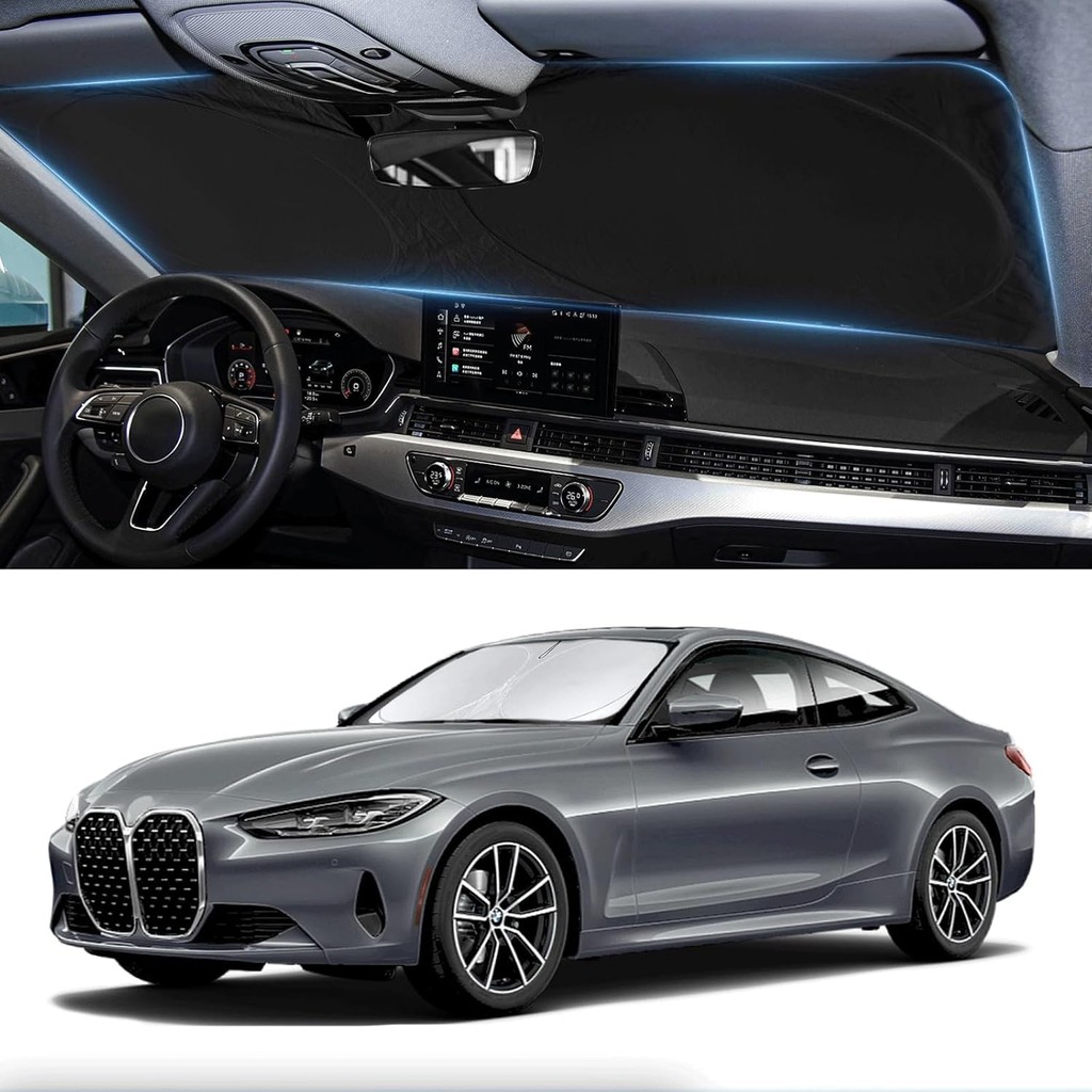 สําหรับ BMW 4 Series กระจก Sun Shade Sunshade Fit สําหรับ 2021-2024 2025 BMW 4-Series 2DR Coupe Conv