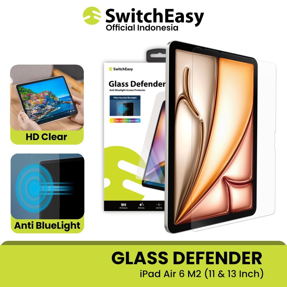 SwitchEasy Defender Glass iPad Air 7 / 6 / 11 / 13 M3 M2