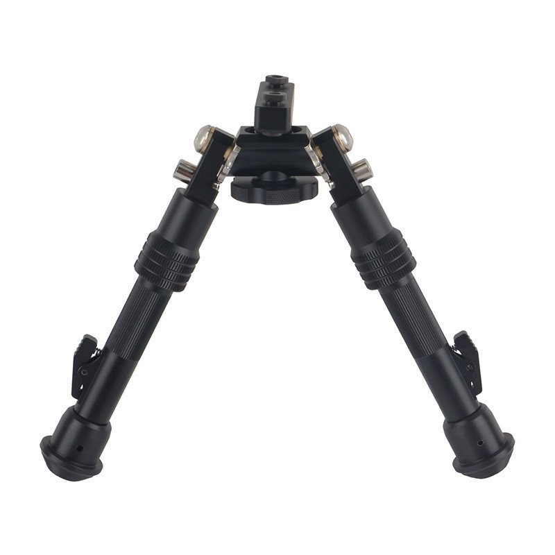 ขาตั้งกล้องยุทธวิธีอลูมิเนียมอัลลอยด์ Quick Bipod Telescopic 6-9 น้ําหนักเบา Mlok นิ้วขาตั้งกล้องกลา