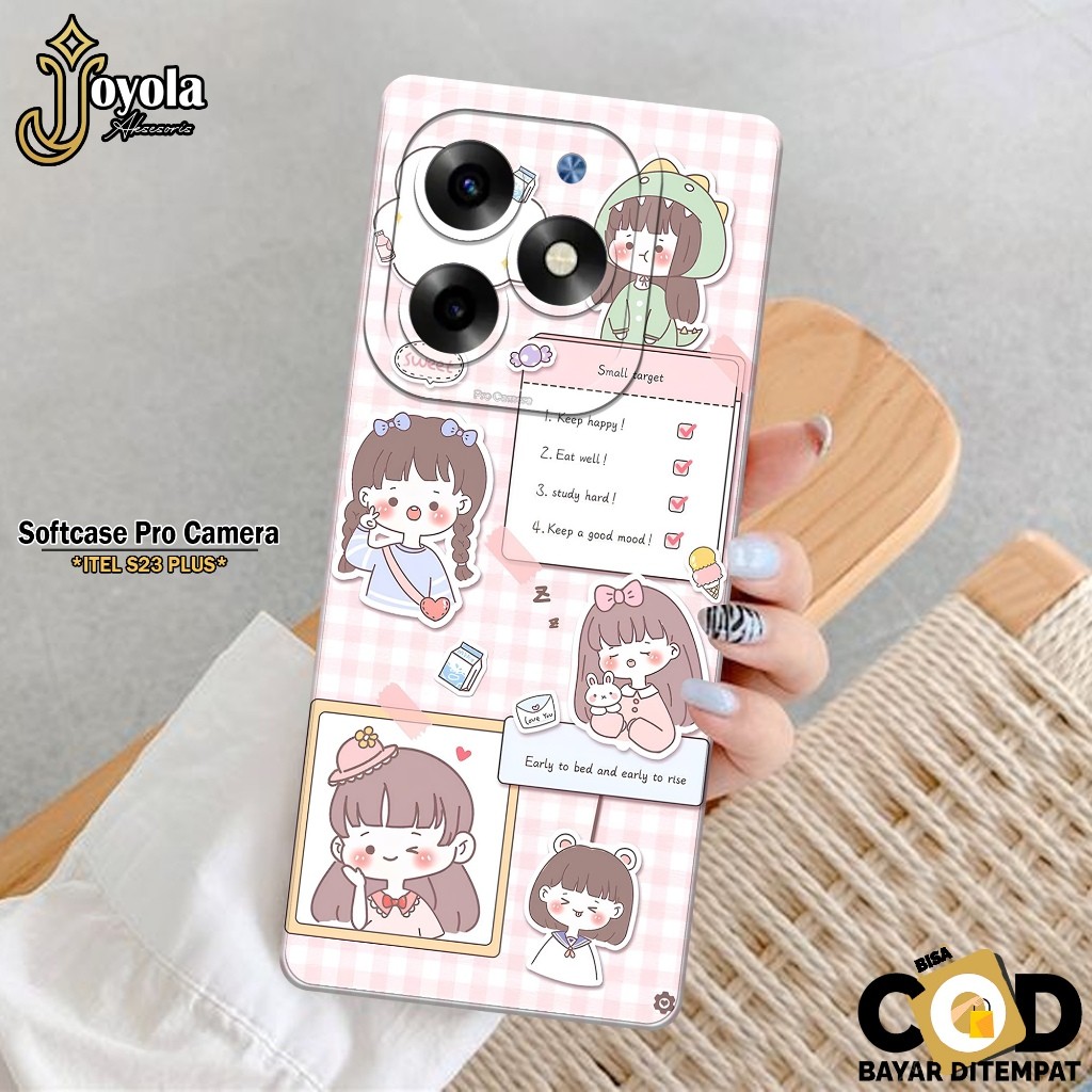 เคส HP ล่าสุด ITEL S23 PLUS - เคสแฟชั่นการ์ตูน - เคส ITEL S23 PLUS Softcase - กล้อง Pro - เคส ITEL S