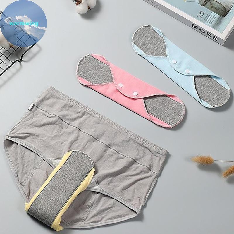 Warmwing แผ่นผ้าบางผ้าฝ้ายนุ่มล้างทําความสะอาดได้ Feminine Panty Liners ผ้าอนามัยผ้าเช็ดปากทุกวันนํา