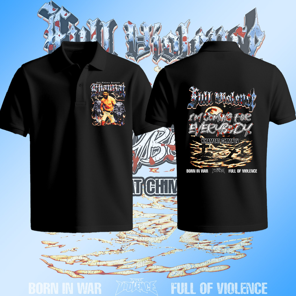 Hamzat Chimayev wins UFC 319 Polo Clic T-Shirt Men&Women  ผ้าฝ้าย คอกลม นุ่ม สบาย พิมพ์ลาย #25 M~3XL