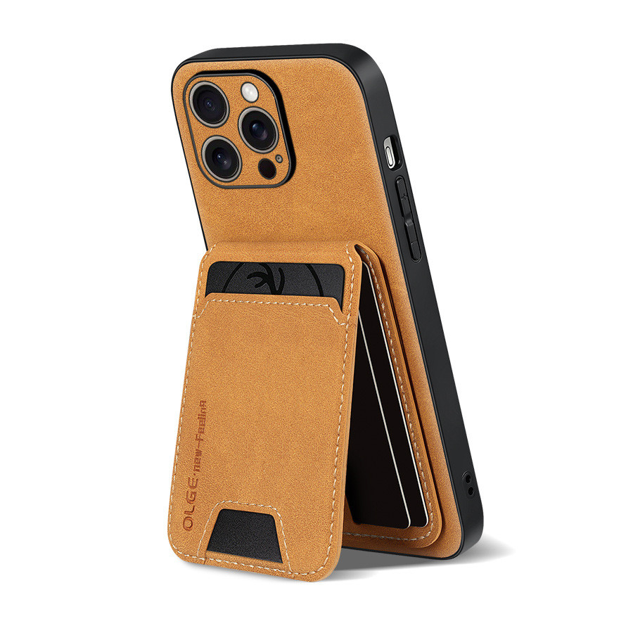 สําหรับ ไอโฟน 17 16 13 มือโปร สูงสุด 17อากาศ หรูหรากรณีพลิกหนังกระเป๋าสตางค์แพคเกจบัตรสล็อตยืน