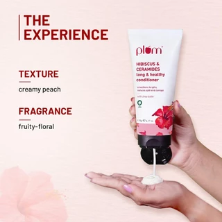 Plum All Hair Hibiscus & Ceramides Conditioner Shampoo Serum | Nourishing Formula with Shea Butter |