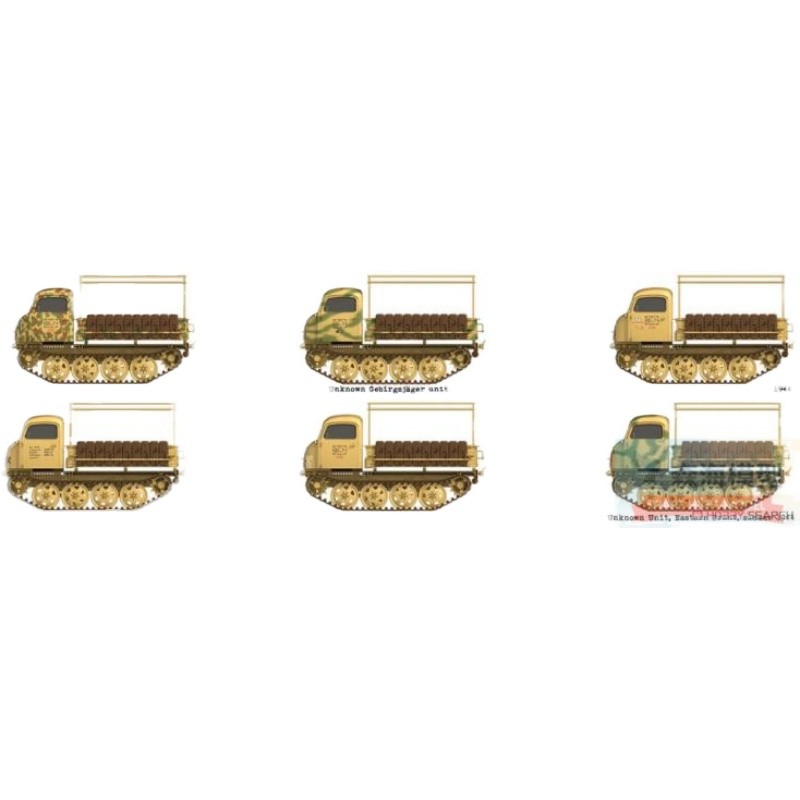 Das Werk 35026 1/35 เยอรมนี Stella-Damler Eastern Line Track Trailer RSO/01 470 ประเภท