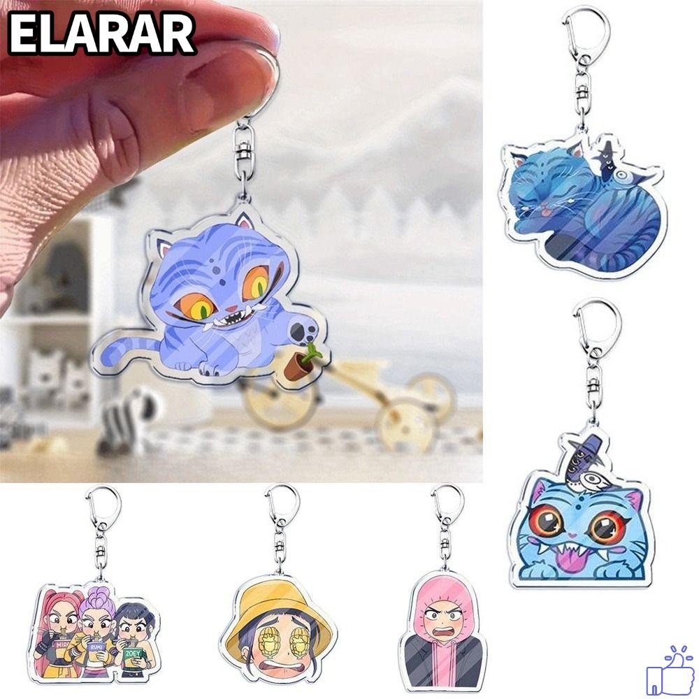 เอลรา‌R 6 ชิ้น Kpop Demon Hunter พวงกุญแจขาย My Soul Derpy|พวงกุญแจอะคริลิค, Rumi Zoey อะนิเมะภาพยนต