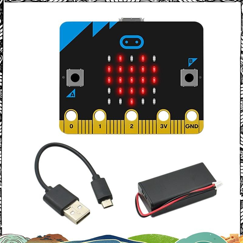 :Bit V1.5 Development Board Smart Car Kit/Qtruck/Python Education Microbit หุ่นยนต์ตั้งโปรแกรมได้สํา