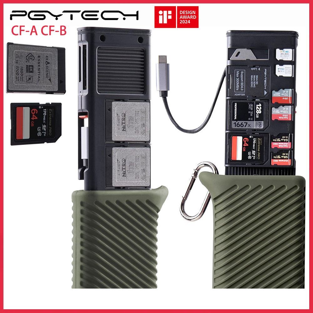 PGYTECH CFexpress CreateMate Card Reader Case Type A/B SD เครื่องอ่านการ์ดความเร็วสูง USB 3.2 Type-C