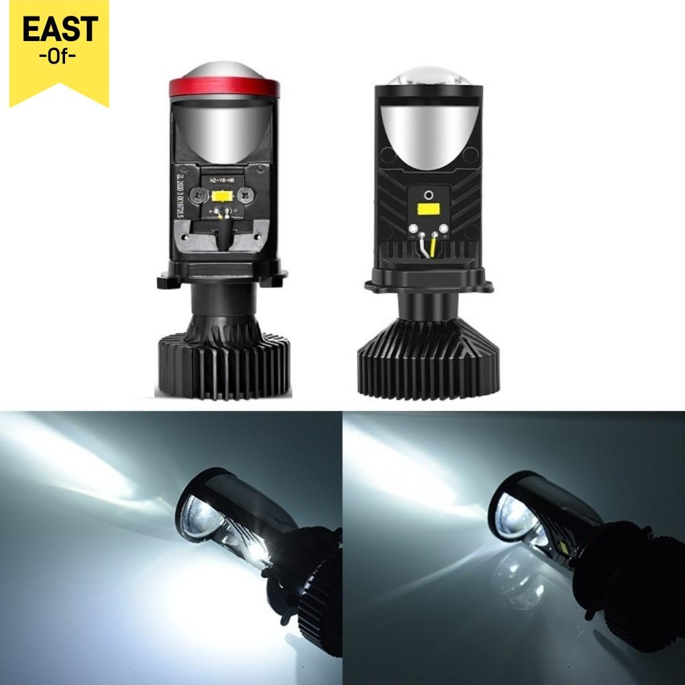 [EASTOF] Bi Canbus, Y7D Mini Lens LED H4 หลอดไฟ, 6500K เลนส์โปรเจคเตอร์ High Low Beam Auto Car Lamps
