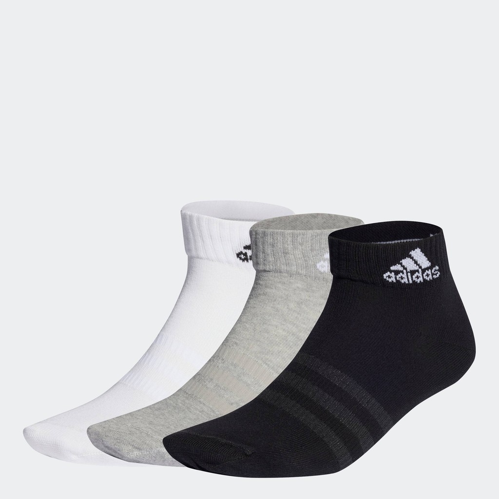adidas ไลฟ์สไตล์ ถุงเท้าหุ้มข้อบางและเบา (3 คู่) Unisex สีเทา IC1283