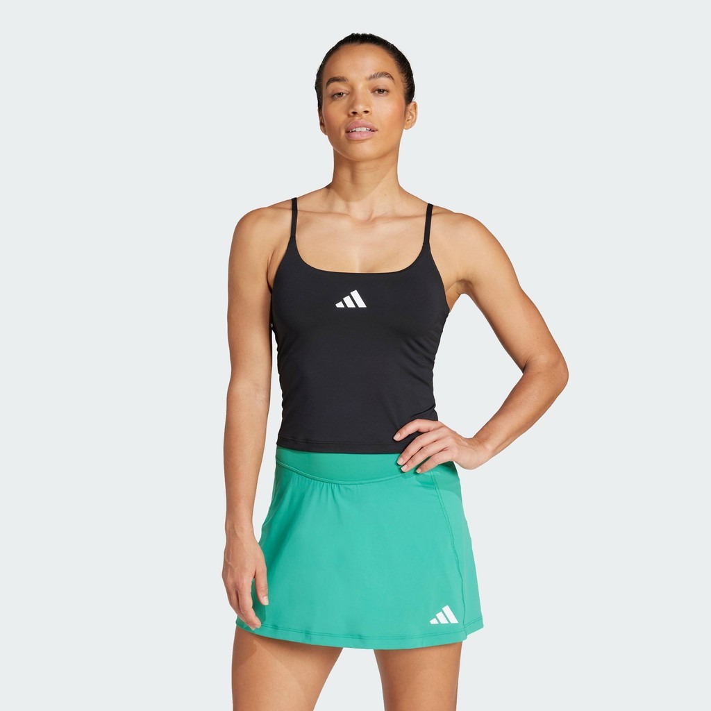 adidas Gym & Training เสื้อกล้าม Optime พร้อมบราในตัวแบบให้การซัพพอร์ตระดับต่ำ ผู้หญิง สีดำ JN6857