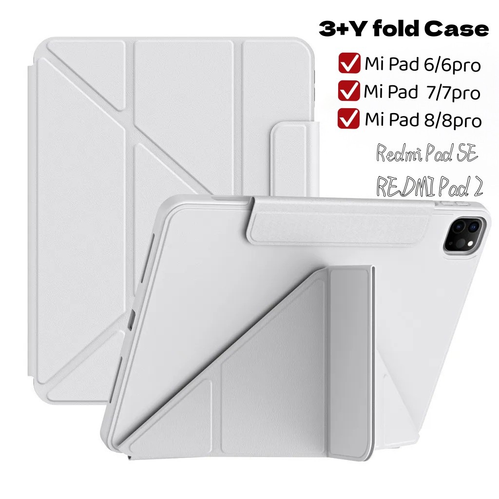 Y-shaped case Redmi  Pad 2  Pad SE 11นิ้ว/SE8.7 3พับ เคสxiaomi pad 7/7pro Mi pad 6/6 pro 8/8pro