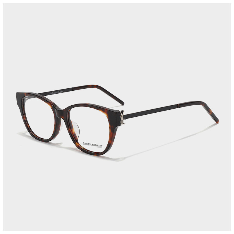 Yang Shulin YS480CF แว่นตาปรับแก้สายตาสั้น ฝังกระจกคุณภาพสูงในกรอบสีดำไซซ์เล็ก