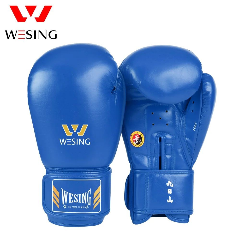 นวมชกมวย Wesing หนังไมโครไฟเบอร์ ขนาด 10-16 oz สำหรับการฝึกซ้อมKickboxing และมวยไทย พร้อมใช้งานใหม่
