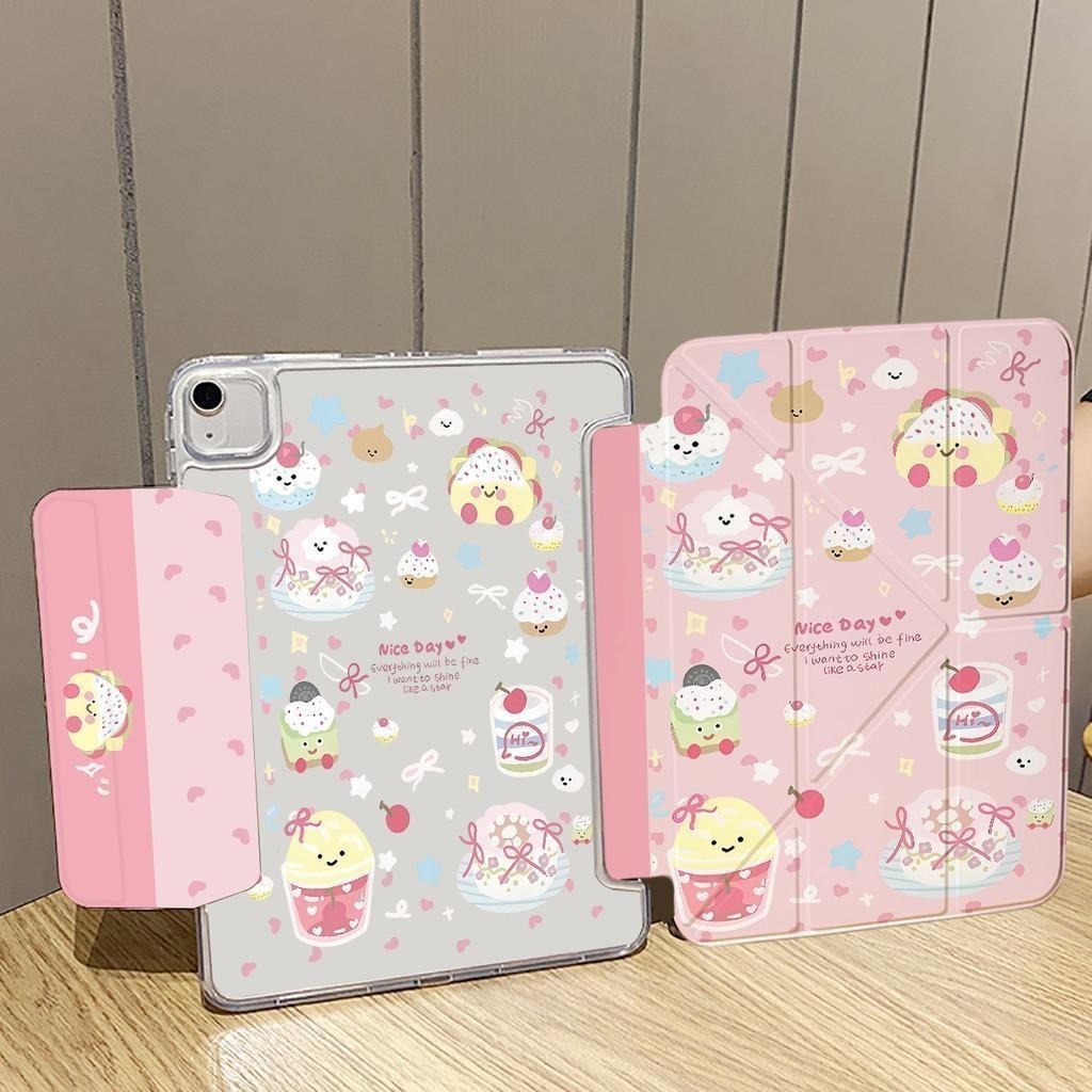 เคสป้องกัน iPad แบบพับได้ Y-axis for Gen11 A16 Air6 Air7 M3 Gen10 Air4/5 10.9 Pro11 Gen7/8/9เคสป้องกันกันกระแทกสุดน่ารัก